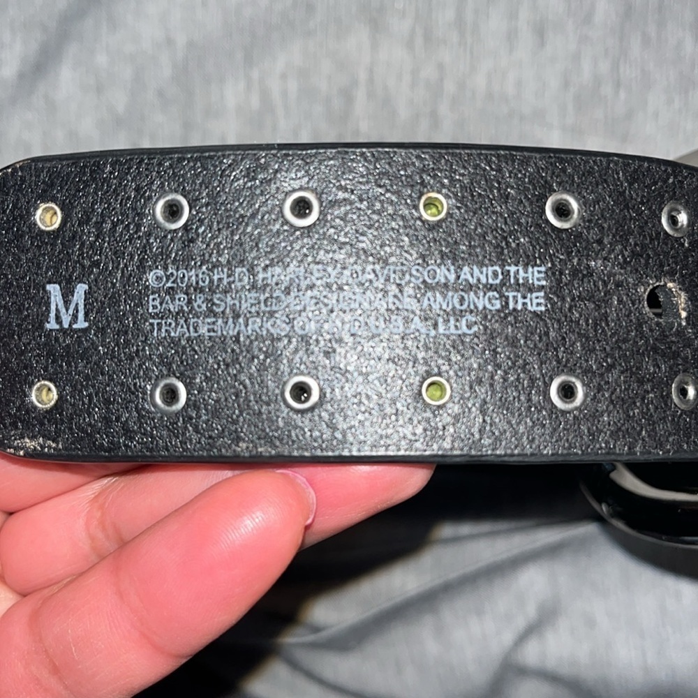 Harley-Davidson® NWOT Women's Dazzler Genuine Leather Belt Black - Picture 5 of 8